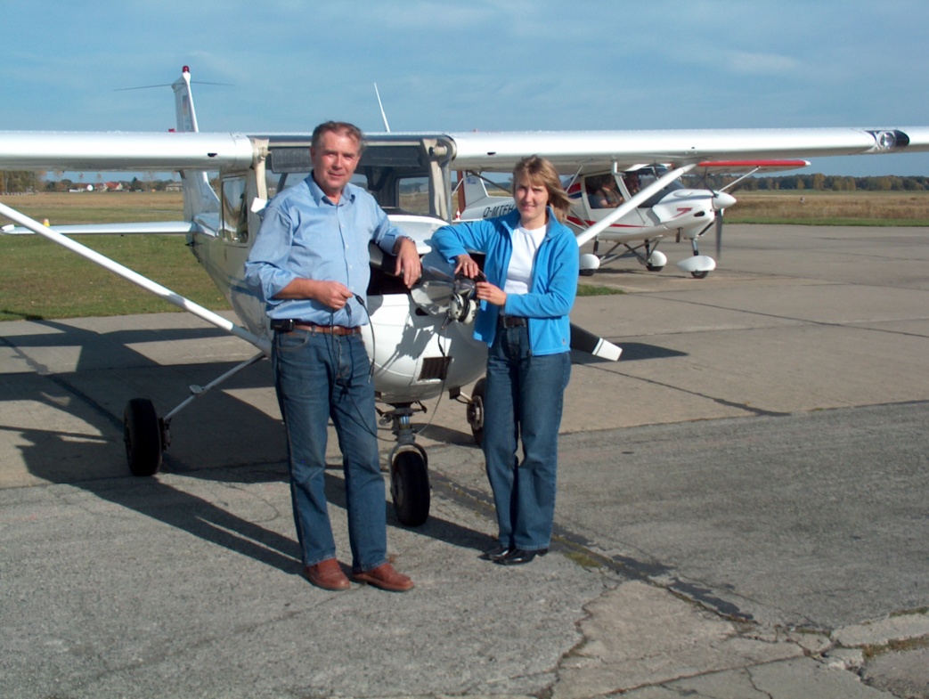 Unterricht am Flugplatz Kamenz